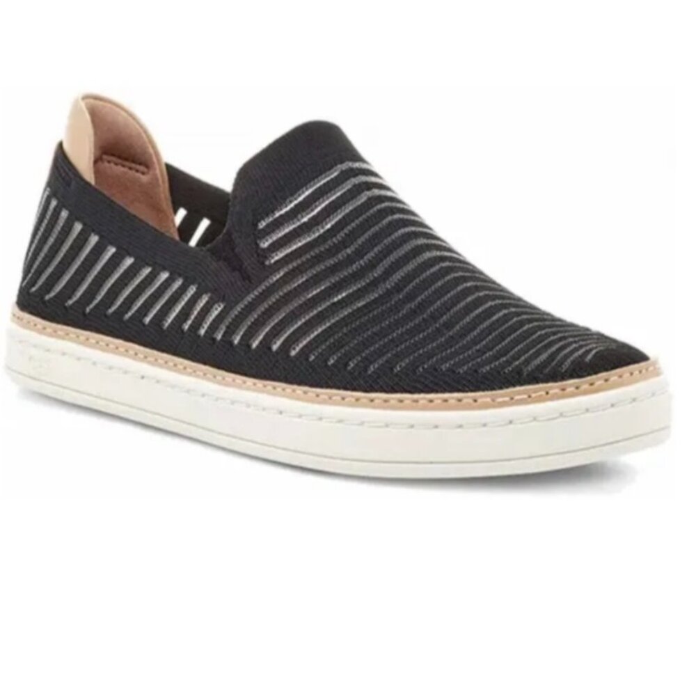 UGG Sammy Breeze Black Knit Slip-On Sneakers – Women’s Size 8